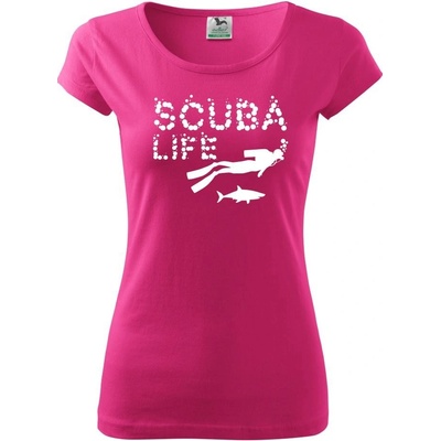 Scuba life Pure dámske tričko Purpurová