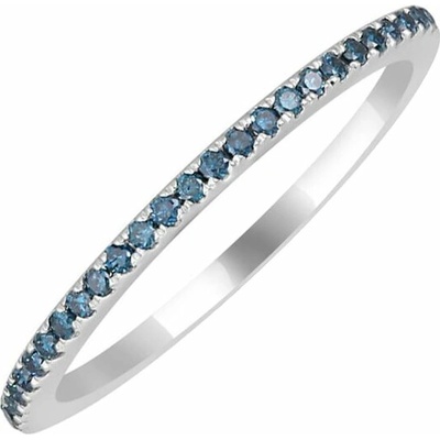 Eppi Eternity prsteň zo zlata s modrými diamantmi Giulia R35846