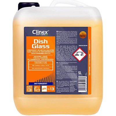 Clinex DISHGLASS Koncentrovaný přípravek pro mytí skla v komerčních myčkách nádobí 5 l