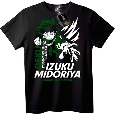 NOONEBRAND Тениска Изуку Мидория - One For All - 2XL, White
