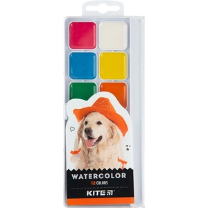 Kite Акварелни бои Kite Dogs медени 12 цвята