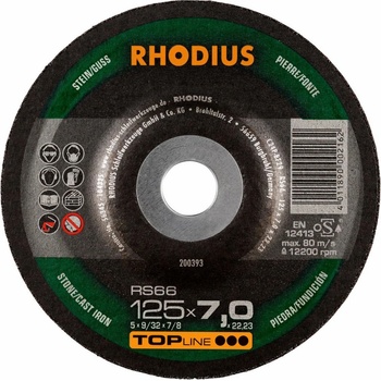 Rhodius Brusný kotouč 125 x 7,0 x 22,23 mm 200393