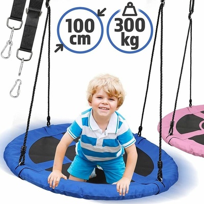 Physionics hojdačka v tvare kruhu modrá 100 cm
