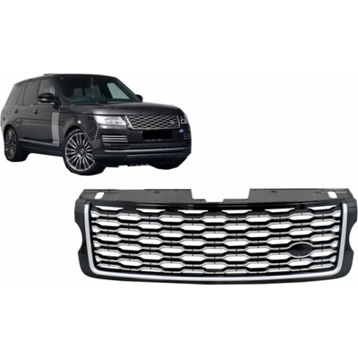 KITT Central Grille suitable for Range Rover Vogue L405 (2013-2017) Autobiography Design conversion to 2018 Look Black & Chrome Edition