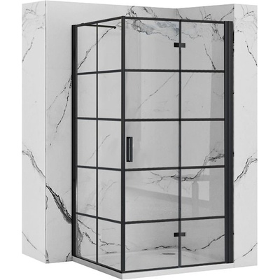 Rea Душ кабина Rea Molier Black 90x80 (KPL-K8555)
