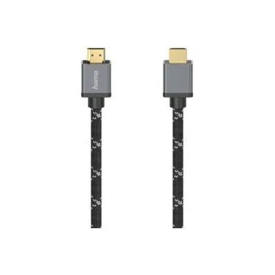 Hama Кабел HAMA Ultra HD HDMI мъжко HDMI мъжко 8K 48GBs метал 1м, HAMA-205238