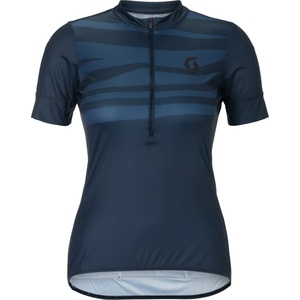 Scott Дамска фланелка с къс ръкав за колоездене Scott Women's Jersey Endurance Lt S/S Cycling jersey - Dark Blue (156-2862-0314)