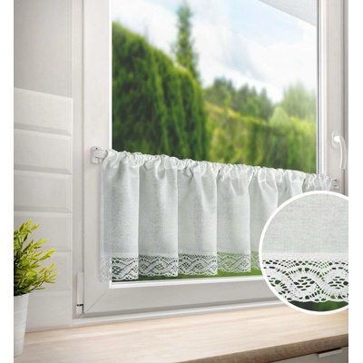 Dekorační krátká vitrážová záclona do kuchyně MATYLDA 150x30 cm MyBestHome