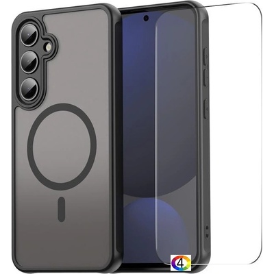 Samsung Galaxy S25 FE ENKAY PC + TPU/ MagSafe Удароустойчив Калъф и Протектор от закалено стъкло