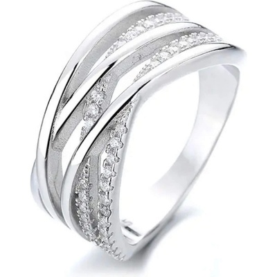 Silenti Jewelry Сребърен пръстен "Възвишение" - 5 - 49мм (15.6мм диам. )