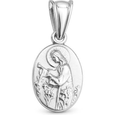Argento Strieborný prívesok svätica s ľaliami 86074