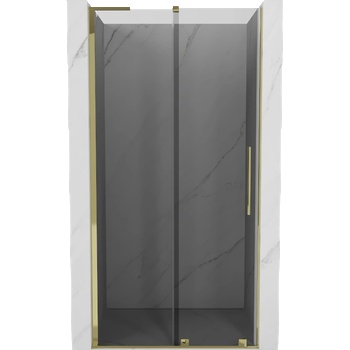 Mexen Velar L плъзгаща се душ врата 110 см, графит, злато - 871-110-003-41-50 (871-110-003-41-50)