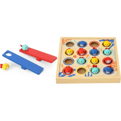 Tooky Toy Дървена игра Риболов tf980 - 19 части