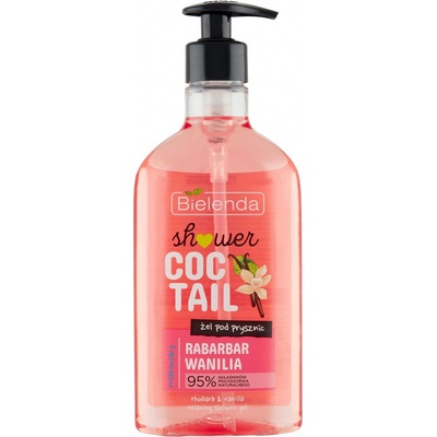 Bielenda Shower Coctail sprchový gél Rebarbora a Vanilka 400 ml