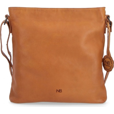 Noelia Bolger kožená dámská crossbody žlutá NB 2001 ochre yellow