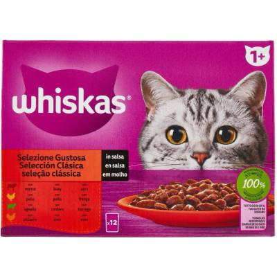Whiskas šťavnaté mäsové kúsky v lahodnej omáčke 12 ks 85 g