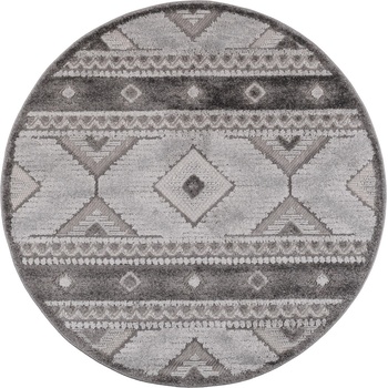 Multidecor Кръгъл външен килим chiara 120 см, сив (mu0205)