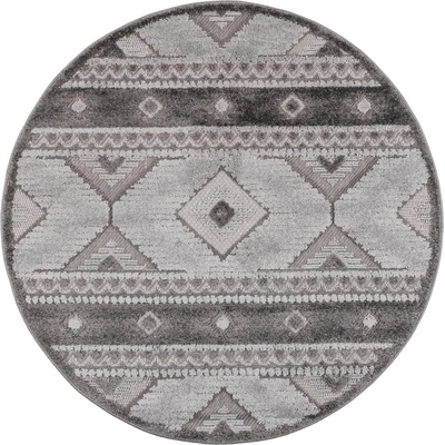 Multidecor Кръгъл външен килим chiara 120 см, сив (mu0205)