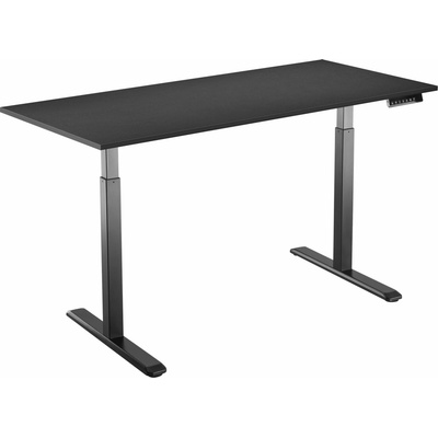 AlzaErgo Table ET2 čierny + doska 140 × 80 cm lamino čierna
