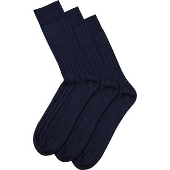 Charles Tyrwhitt Merino Wool Blend 3-pack Socks - Navy - M Премиум вълнени чорапи Чорапи