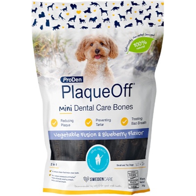 ProDen PlaqueOff Dental Care Bones Zelenina a čučoriedky Mini 340 g