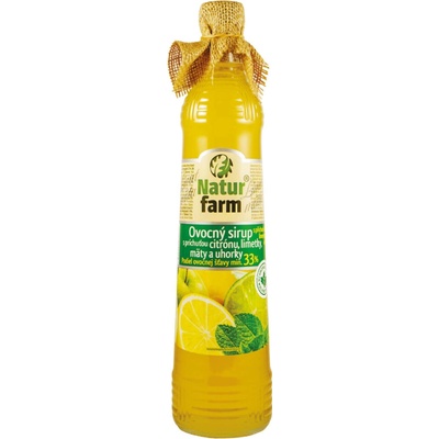 Naturfarm Sirup Citrón-limetka-mäta-uhorka 33% ovocie 0,7 l