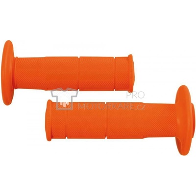 Gripy Racing (měkké), RTECH (oranžové, pár, délka 116 mm)