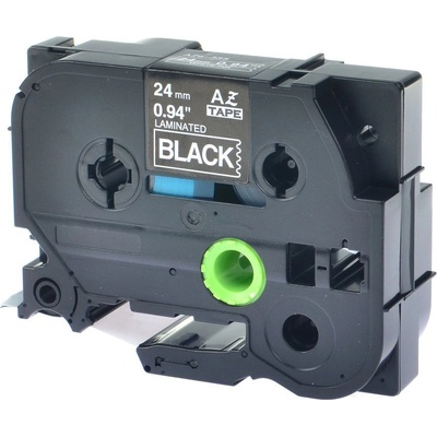 Compatible Съвместима лента с Brother TZ-S355/TZe-S355 24mm x 8m extr. adh. бял печат/черен фон (TZES355)