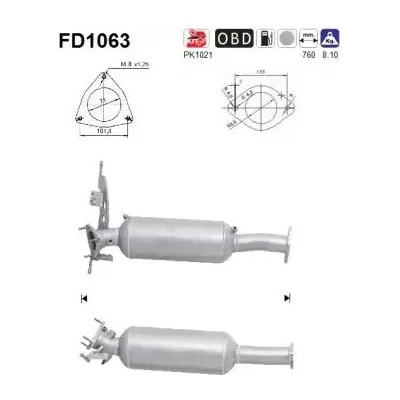 AS Filtr pevných částic ASA FD1063