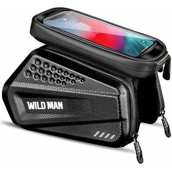 Kryt Držiak Wildman Traveling Bag Bike Frame With Zipper 1,2L 4"-7" Es6 Black