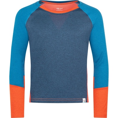 Trollkids Детска спортна тениска Trollkids Kid's Seiland Longsleeve Sport shirt - Mystic Blue / Summernight Blue / Red Clay - размер 128 (EU) (704-4653-0416)
