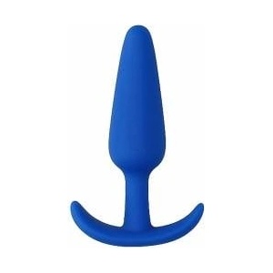 EasyToys Slim Silicone Anal Plug for Beginners - Black, Flexible Grip