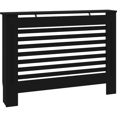 Kryt na radiátor MDF deska 112 x 81 cm černý
