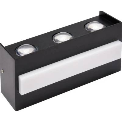 Horozk Electrik Led ФАСАДНО ТЯЛО 12w 4200k ДВУПОСОЧНО ЧЕРНО horoz twist (8680985595665)