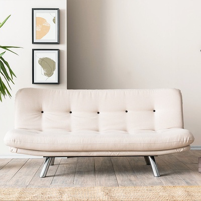 ASG Разтегателен диван lino крем (8684282296935)