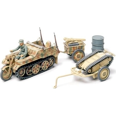 Tamiya 32502 Kettenkraftrad w/Cart+Goliath 1:48