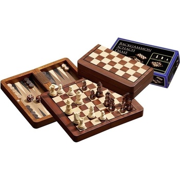 Šachy & dáma & backgammon cestovní