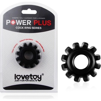 LoveToy - Power Plus Cock Ring Flexible Black