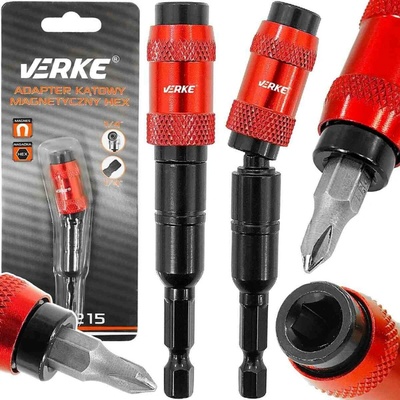 Magnetický úhlový adaptér na vrtačku HEX, Verke V39215