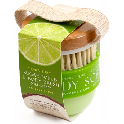 Somerset Toiletry Tropical Fruits – Kokos & Limetka Sada tělového peelingu 50 g