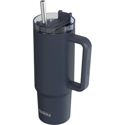 Quokka Termohrnek Stream s brčkem 950 ml tmavý šedý