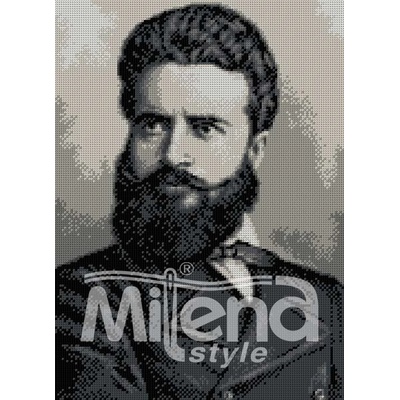 Milena Style Портрет на Христо Ботев - гоблен със схема конци Ariadna 1: 1