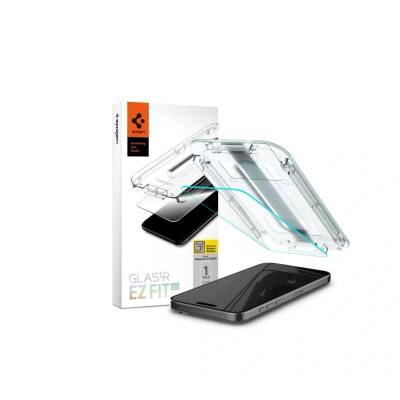 Протектор за iPhone 15 Pro Max Spigen Glas. TR EZ FIT, Clear (AGL06878) (AGL06878)