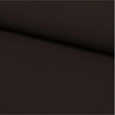 Mondo Italia Jednofarebná látka Panama stretch MIG29 tmavohnedá, šírka 150 cm Hnedá Vzorka látky (10x10 cm +/-1 cm)