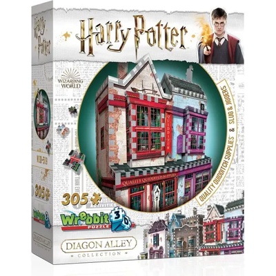 Wrebbit - Puzzle Harry Potter: Quality Quidditch Supplies and Slug and Jiggers Apothecary - 300 piese