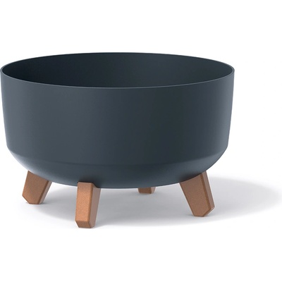 Prosperplast Květináč GRACIA LOW 23,5 cm antracit