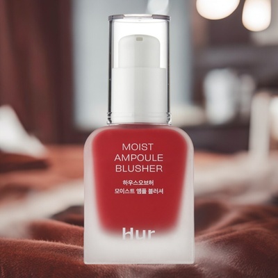 House of Hur Moist Ampoule Blusher Nude Beige Hydratační tekutá tvářenka 20 ml – Zboží Dáma