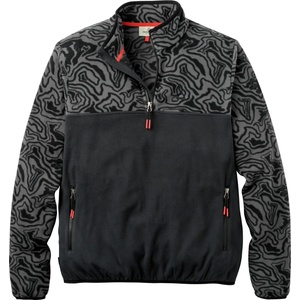 Passenger Мъжки поларен пуловер Passenger Set Off Recycled Polar 1/4 Zip Fleece 2.0 Fleece jumper - Strata Swirl Black (005-7043-0811)