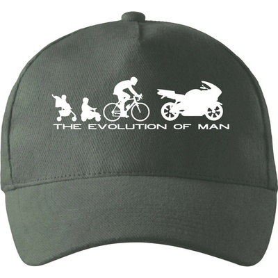 Evolution of man supersport so zahnutým šiltom a mosaznou sponou Tm. bridlica šedozelená