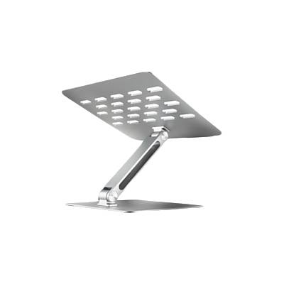 STND-VB vertical stand for laptops and tablets. Aluminum stand for vertical insertion of laptops sized 10-17.3. Adjustable slot width 9.5-25.5 mm. Black version (STND-VB)